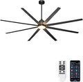 96 Inch Industrial Ceiling Fans with Lights, Large Outdoor Ceiling Fan with Remote/APP Control