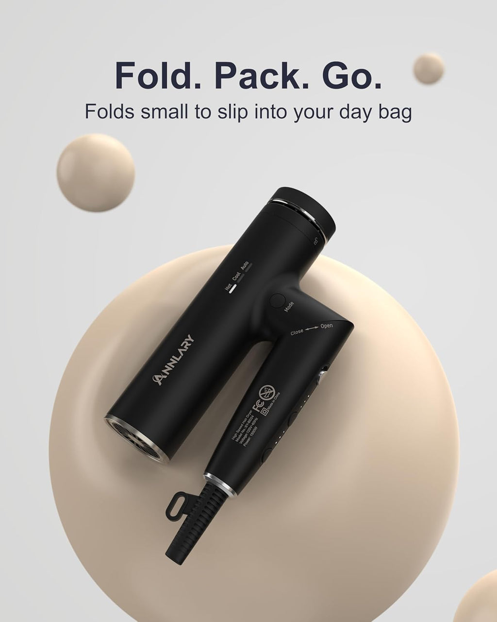 Annlary Hair Dryer with Diffuser for Curly Hair