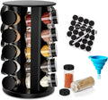 PUPPYCUTE Rotating Spice Rack Organizer with Jars (20Pcs)